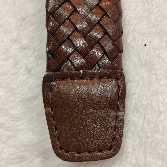 AGB Leather Braided Belt Size 42/105 - Picture 6 of 11